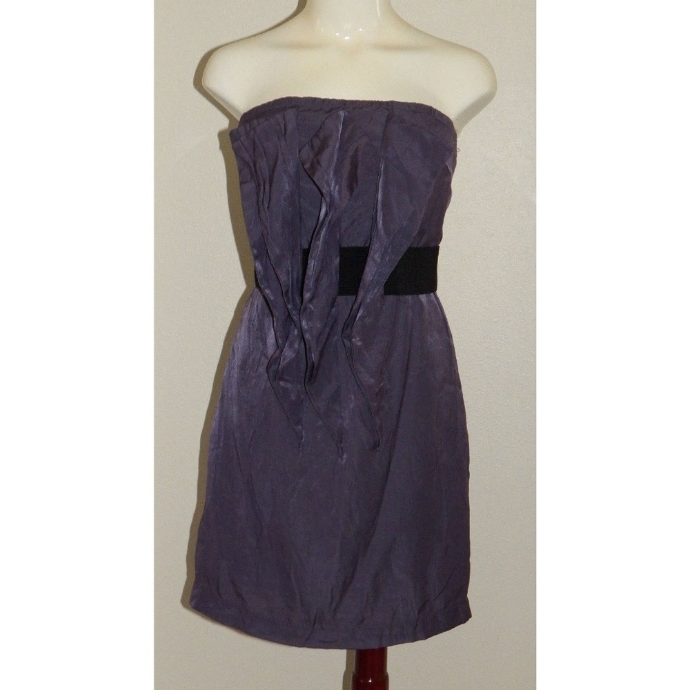 NWT Esley Short Purple Strapless Dress Lined Juniors Size Small Prom Formal Club